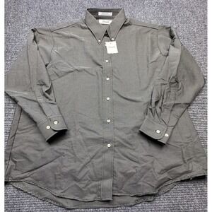 Forsyth Shirt Mens 2XL Gray Black Microcheck Button Down Long Sleeve Canada